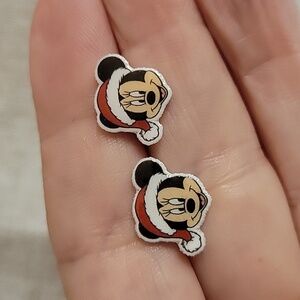 Minnie Mouse Santa Hat Earrings